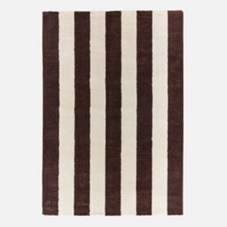 Sweeek - Indoor Rug With Brown And White Stripes 80X140Cm - Pablo - thumbnail 2