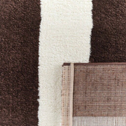 Sweeek - Indoor Rug With Brown And White Stripes 80X140Cm - Pablo - thumbnail 5