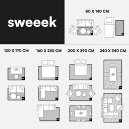 Sweeek - Indoor Rug With Brown And White Stripes 80X140Cm - Pablo - thumbnail 7