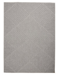 Outdoor Rug, Optical (3D) Diningroom Rug, Light Grey Outdoor Rug, Stain-Resistant Kitchen Abstract Rug-239Cm X 300Cm - thumbnail 1