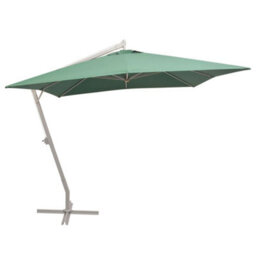 Berkfield Elegant Hanging Parasol 300X300 Cm Green Aluminium Pole - thumbnail 2