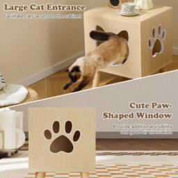 Box Enclosure Modern Kitten Washroom Furniture Cat Litter - thumbnail 4