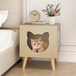Box Enclosure Modern Kitten Washroom Furniture Cat Litter - thumbnail 5