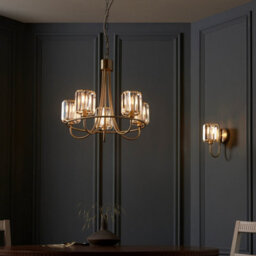 Luminosa Lighting Luminosa Berenice Glass Shade Wall Lamp Antique Brass - thumbnail 6