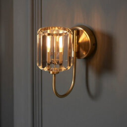 Luminosa Lighting Luminosa Berenice Glass Shade Wall Lamp Antique Brass - thumbnail 5
