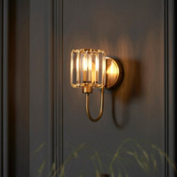 Luminosa Lighting Luminosa Berenice Glass Shade Wall Lamp Antique Brass - thumbnail 2