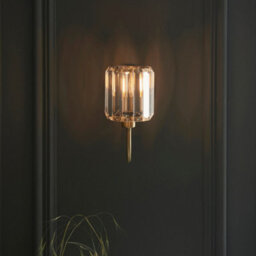 Luminosa Lighting Luminosa Berenice Glass Shade Wall Lamp Antique Brass - thumbnail 3