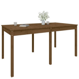Berkfield Garden Table Honey Brown 159.5X82.5X76 Cm Solid Wood Pine - thumbnail 4