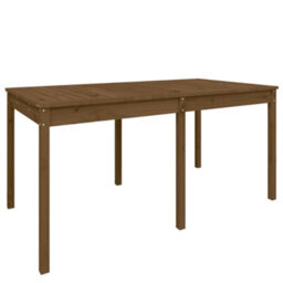 Berkfield Garden Table Honey Brown 159.5X82.5X76 Cm Solid Wood Pine - thumbnail 2