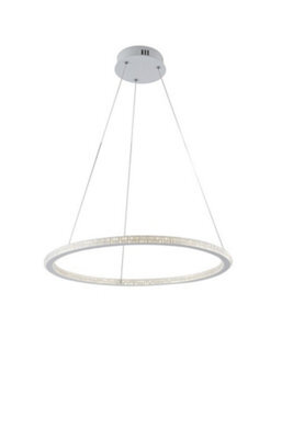 Luminosa Lighting Luminosa Bryant Led Ring Pendant Ceiling Light White 3265Lm 3000K 60X2Cm - image 1