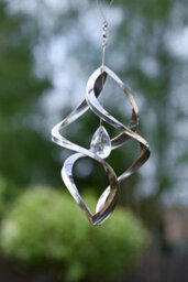 Home 2 Garden Mini Modern Crystal Nova Wind Spinner - thumbnail 3