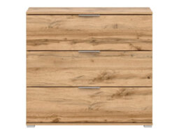 Arte Zele 95 Cm Chest 3 Drawer Oak Wotan - thumbnail 2