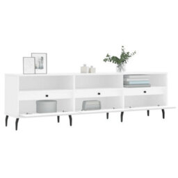 Berkfield Tv Cabinet White 150X30X44.5 Cm Engineered Wood - thumbnail 4
