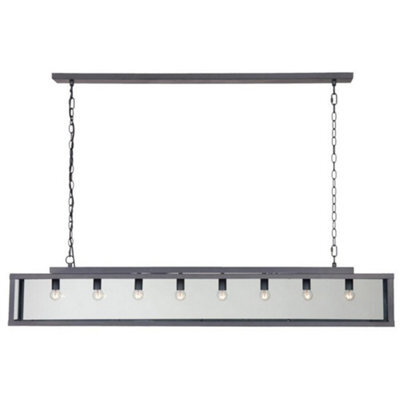 Luminosa Lighting Luminosa Zenia 8 Light Straight Bar Pendant Ceiling Light Lead