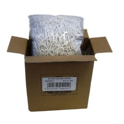 Swish Curtain Hooks (Pack Of 100) White (One Size) - image 1