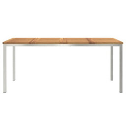 Berkfield Outdoor Dining Table Brown 180 X 90 X 75 Cm Solid Acacia Wood - thumbnail 5