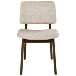 Beliani Set Of 2 Dining Chairs Blane Boucle Dark Brown/ Taupe - thumbnail 6