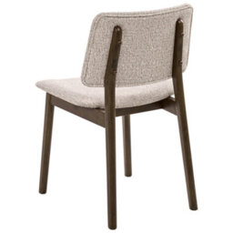 Beliani Set Of 2 Dining Chairs Blane Boucle Dark Brown/ Taupe - thumbnail 7