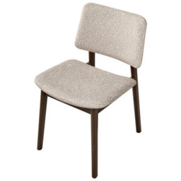 Beliani Set Of 2 Dining Chairs Blane Boucle Dark Brown/ Taupe - thumbnail 8