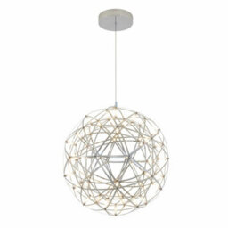 Xample Artika Elden Led Pendant Light In Chrome - Dimmable 23W Ceiling Light, 3000K Warm White, Adjustable Height, Modern Design - thumbnail 6