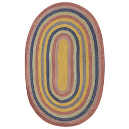 Beliani Kids Rug Perewi Multicolour 70 X 100 Cm Jute - thumbnail 1