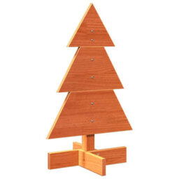 Berkfield Versatile Wooden Christmas Tree For Decoration Wax Brown 60 Cm Solid Wood Pine
