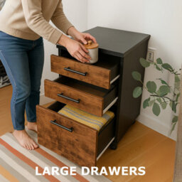 Rafaelo Mobilia 3 Drawer Filing Storage Cabinet Home Office - thumbnail 8