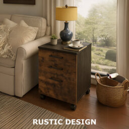 Rafaelo Mobilia 3 Drawer Filing Storage Cabinet Home Office - thumbnail 7