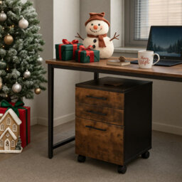 Rafaelo Mobilia 3 Drawer Filing Storage Cabinet Home Office - thumbnail 2