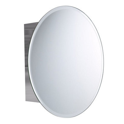 Ibathuk Stainless Steel Mirror Cabinet Wall Mount Single Door Storage Units Bathroom - image 1