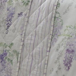 Dreams & Drapes Wisteria Reversible Lilac Floral Bedspread - thumbnail 3