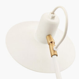 Pacific Lifestyle Camden Matt White Metal Angle Arm Task Table Lamp - thumbnail 8