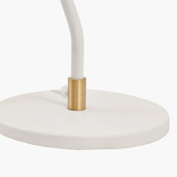 Pacific Lifestyle Camden Matt White Metal Angle Arm Task Table Lamp - thumbnail 9