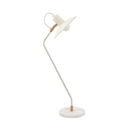 Pacific Lifestyle Camden Matt White Metal Angle Arm Task Table Lamp - thumbnail 3