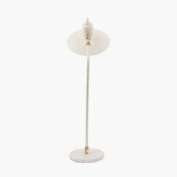 Pacific Lifestyle Camden Matt White Metal Angle Arm Task Table Lamp - thumbnail 4