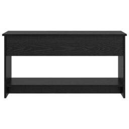 Berkfield Coffee Table Black Oak 102 X 50 X 52.5 Cm Engineered Wood - thumbnail 6