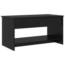 Berkfield Coffee Table Black Oak 102 X 50 X 52.5 Cm Engineered Wood - thumbnail 2