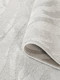 Hamilton Modern Metallic Sheen Area Rug - Marble Inspired Design Silver 160Cm X 230Cm - thumbnail 3