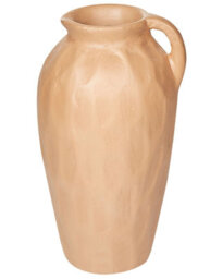 Wyld And Coco Terracotta Atelier Decorative Vase 47Cm Handmade Orange Lacquered Home Decor - thumbnail 1