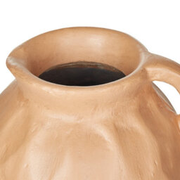 Wyld And Coco Terracotta Atelier Decorative Vase 47Cm Handmade Orange Lacquered Home Decor - thumbnail 5