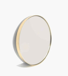 Aspect Furniture Studio Round Wood Accent Wall Mirror/vanity Mirror/bathroom Mirror,gold - thumbnail 4