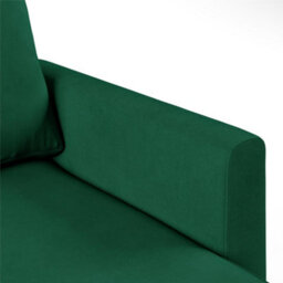 Novogratz Chapman Sectional Sofa In Velvet Green - thumbnail 6