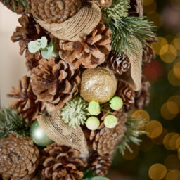 Dibor Traditional Giant Festive Foliage Front Door Autumn Wreath Winter Spring Wreath 50Cm - thumbnail 3
