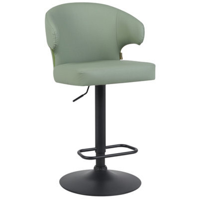 Hnnhome Embrace Faux Leather Swivel Breakfast Kitchen Bar Stool (Green) - image 1