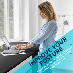 Dellonda Black Electric Adjustable Office Standing Desk, Quiet & Fast 1200X600mm - thumbnail 2