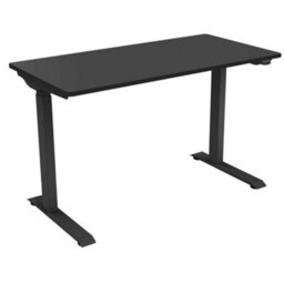 Dellonda Black Electric Adjustable Office Standing Desk, Quiet & Fast 1200X600mm - thumbnail 1