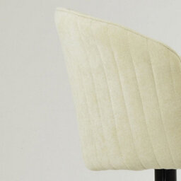 Lakeland Furniture Novara Natural Cream Fabric Black Gas Lift Base Bar Stool - thumbnail 7