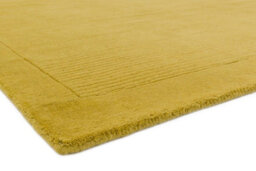 York Yellow Bordered Plain 9mm Thick Modern Handmade Rug-120Cm X 170Cm - thumbnail 5