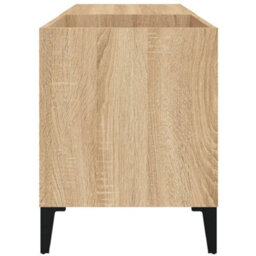 Walplus Record Cabinet Sonoma Oak 84.5X38X48 Cm Engineered Wood - thumbnail 6