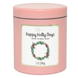 Mainstays Happy Holly Days Scented Candle 198G Glass Jar - thumbnail 1